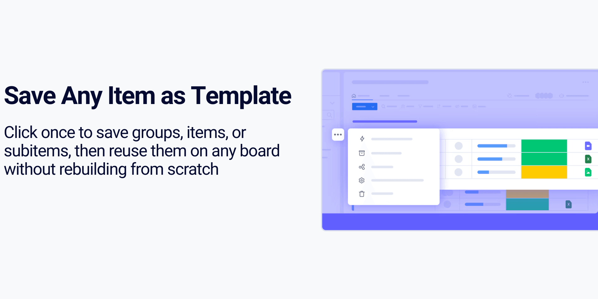 Create Template Interface Mobile